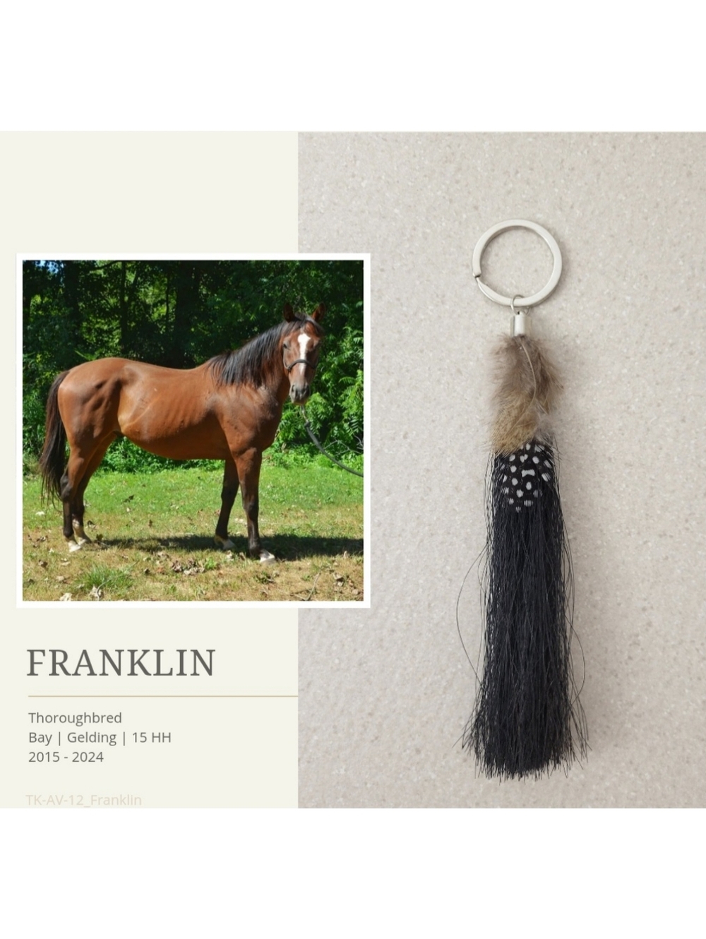 Franklin | Average Tassel Keychain